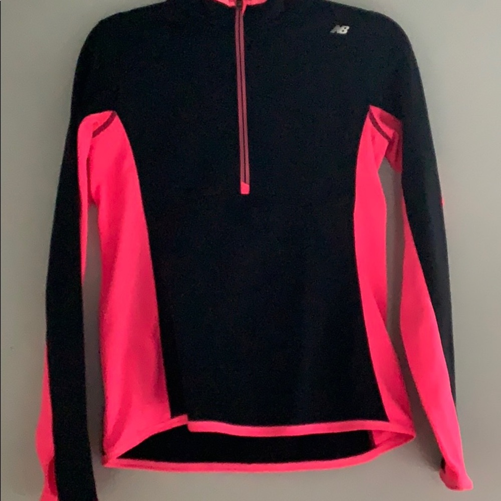 Black and pink runners jacket.